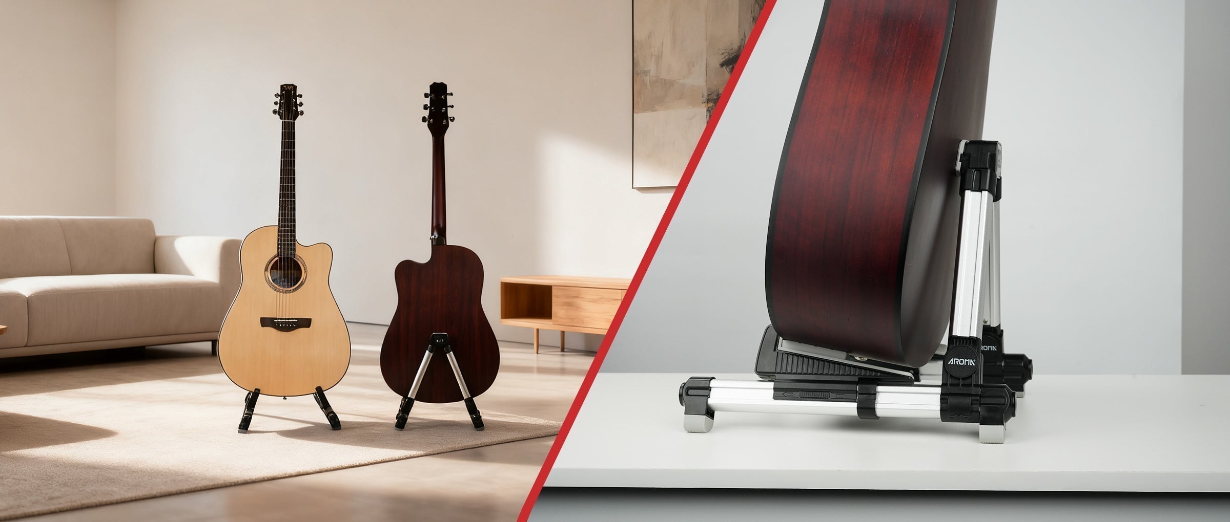 Smart-Backrest-How-Aroma-Guitar-Stand-Adapts-to-Every-Curve Aroma Music