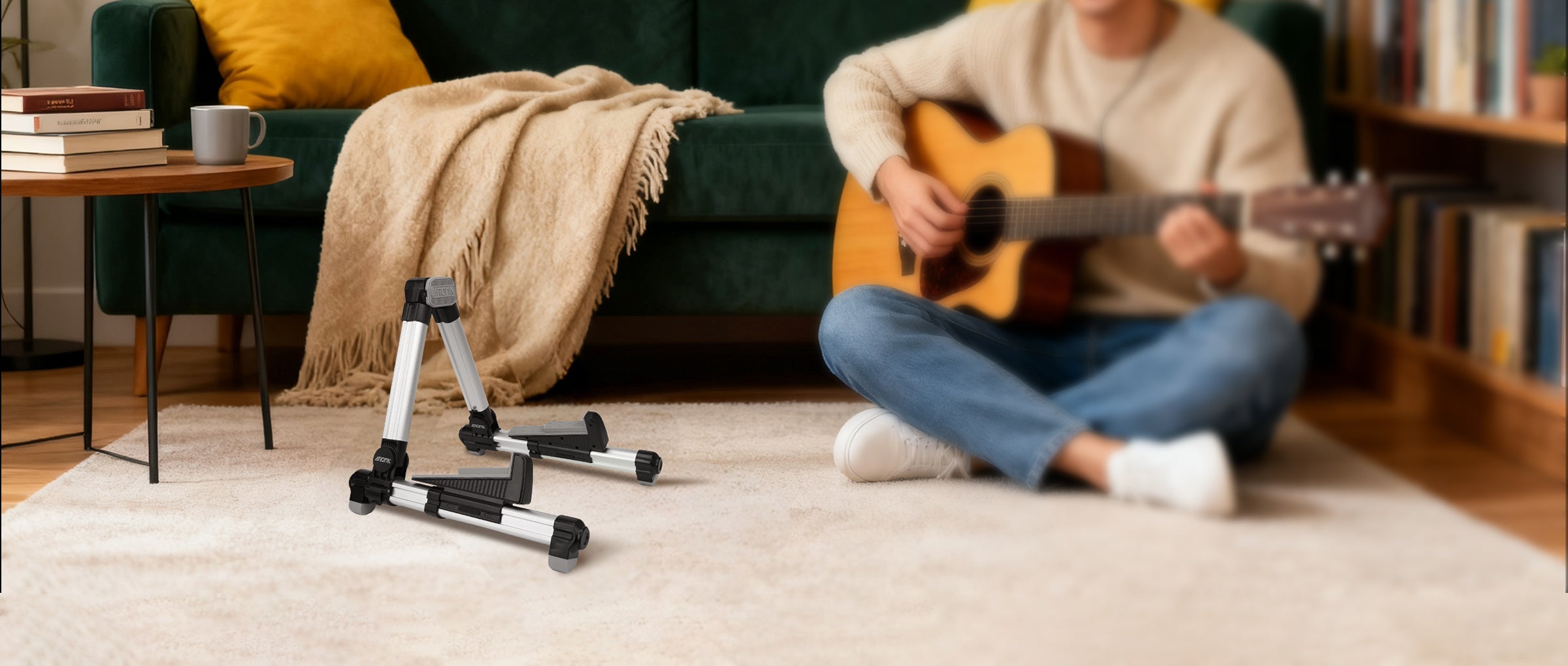 Versatility-Meets-Stability-Aroma-Guitar-Stand-for-Every-Moment Aroma Music