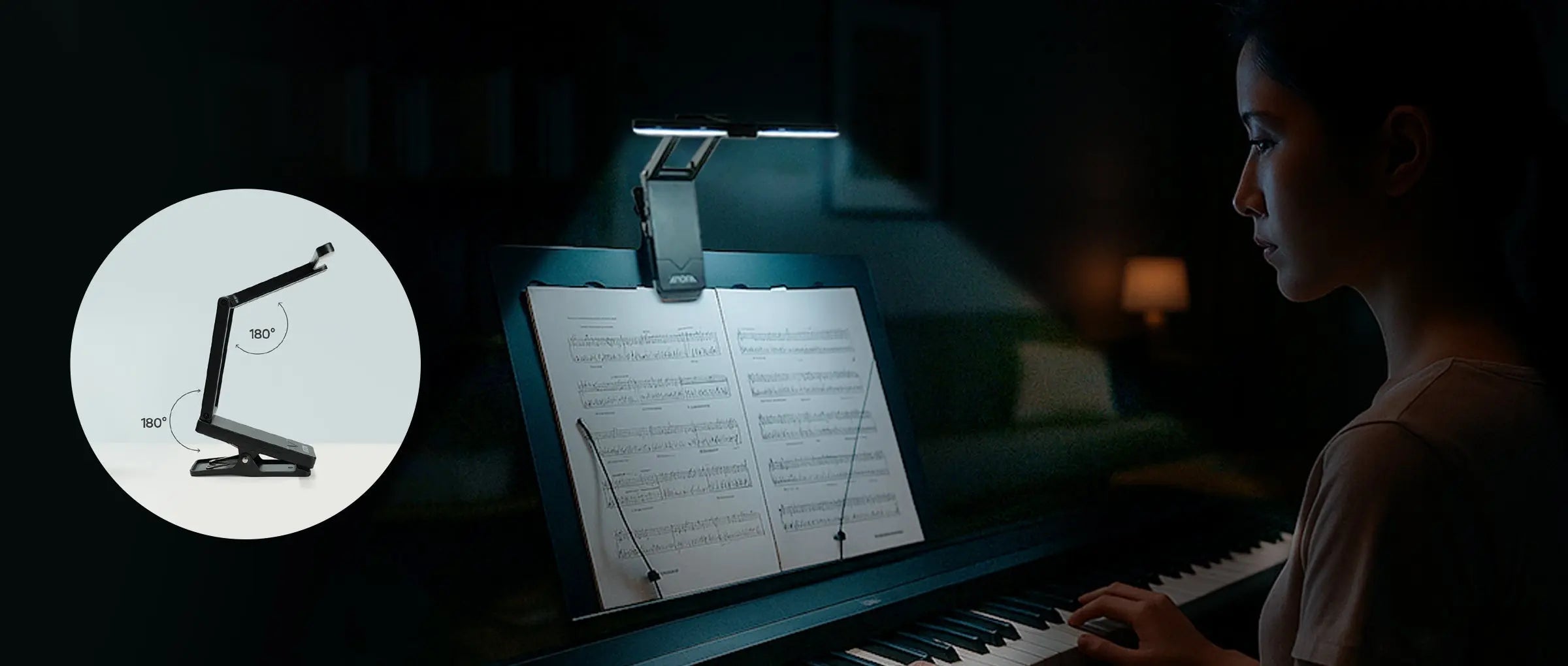 Say-Goodbye-to-Glare-and-Shadows-How-a-Music-Stand-Light-Solves-Musicians-Lighting-Problems Aroma Music