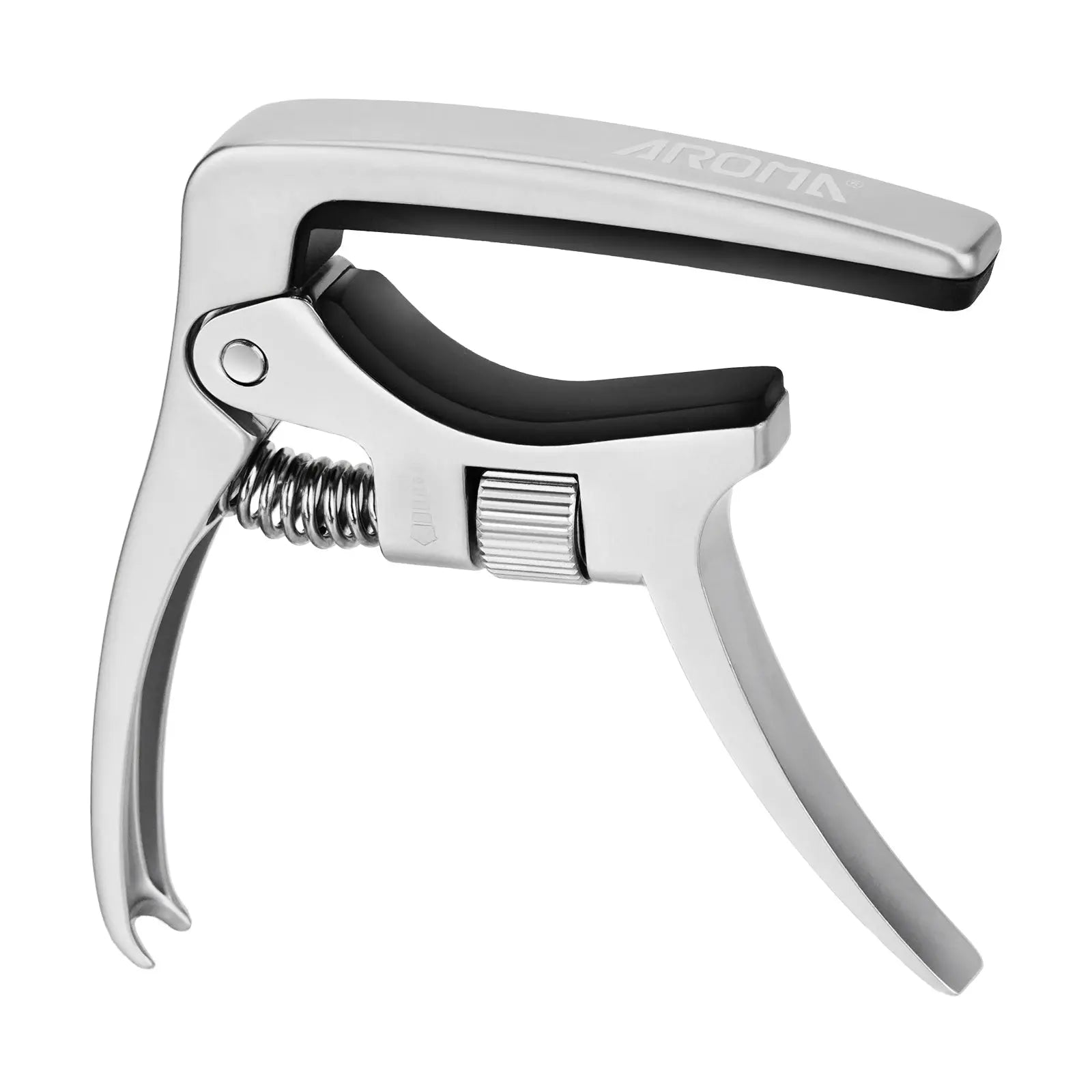 Aroma Professional Guitar Capo Trigger Tension Adjustable with Guitar Bridge Pin Puller for 6 Strings Acoustic and Electric Guitars AROMA