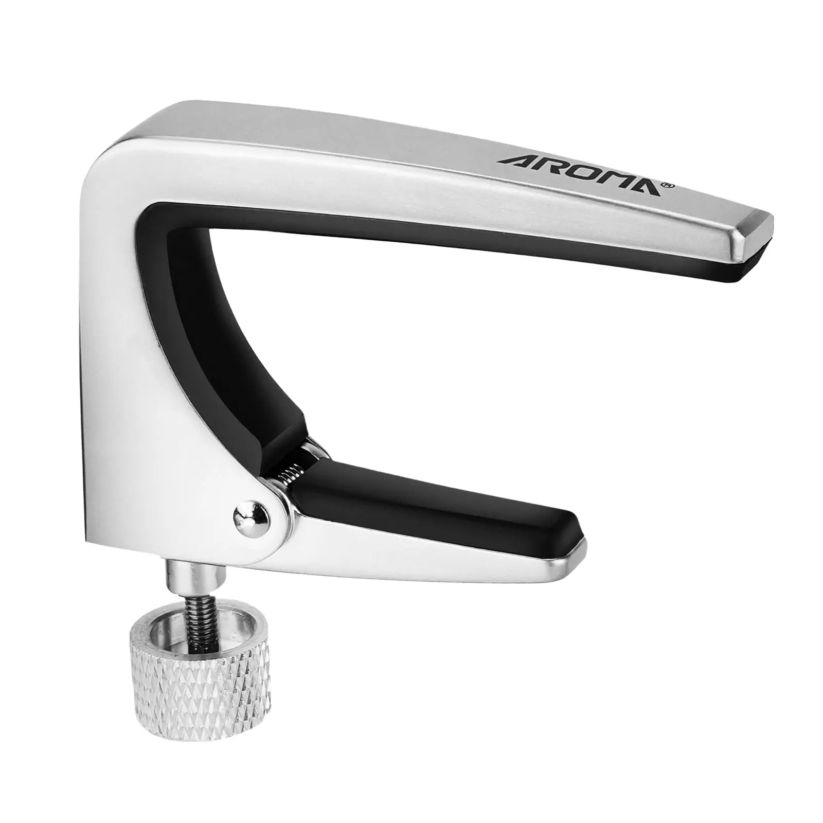 Aroma Professional Guitar Capo Adjustable Tension for 6 String Acoustic and Electric Guitar for Buzz Free Quick Release Zinc Alloy AROMA