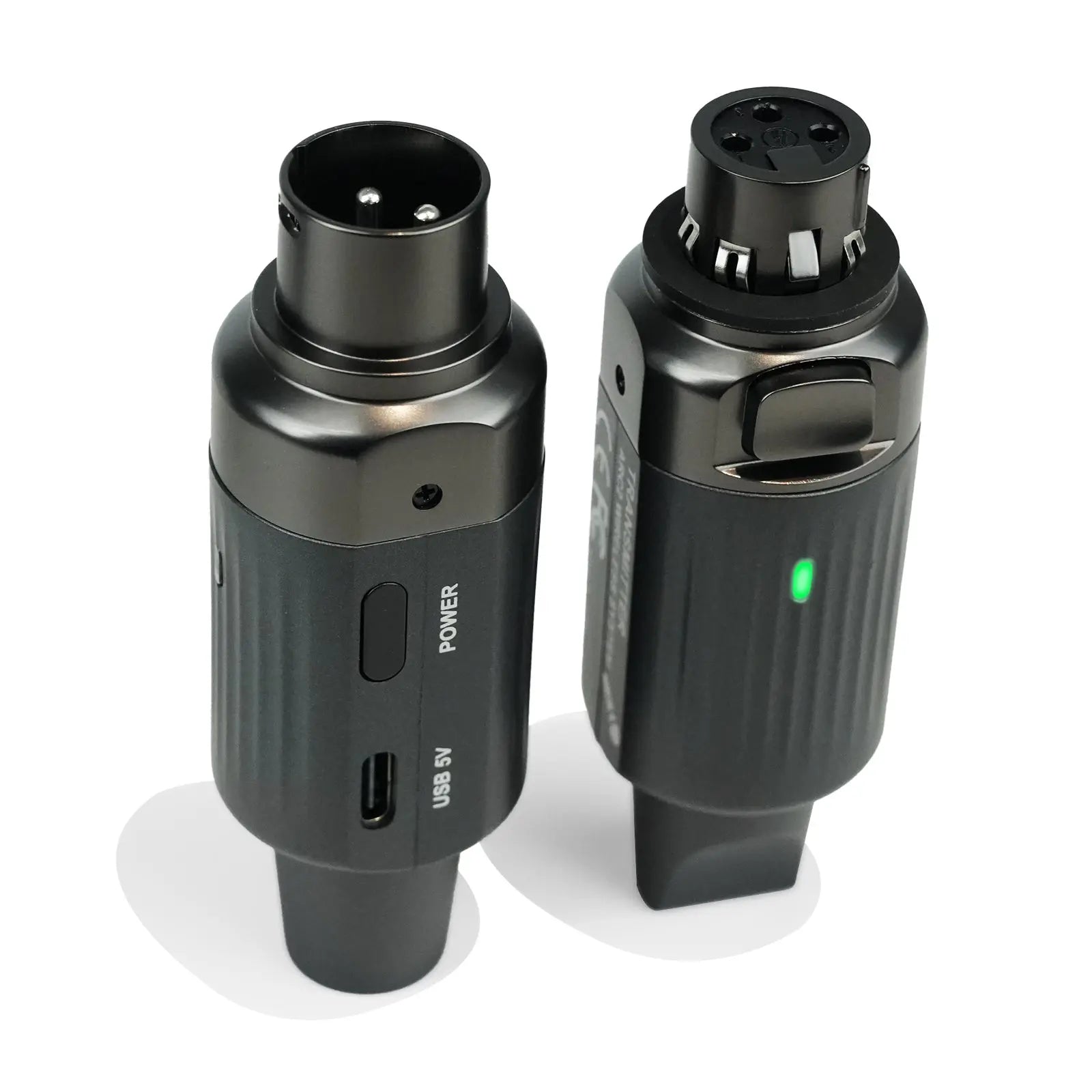 Aroma Wireless XLR Microphone Audio Transmitter Receiver Rechargeable UHF Wireless Microphone System Stable Transmission for Dynamic Mics PA Mixer AROMA