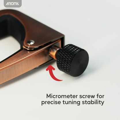 Aroma Professional Guitar Capo Adjustable Tension for 6 String Acoustic and Electric Guitar for Buzz Free Quick Release Zinc Alloy AROMA